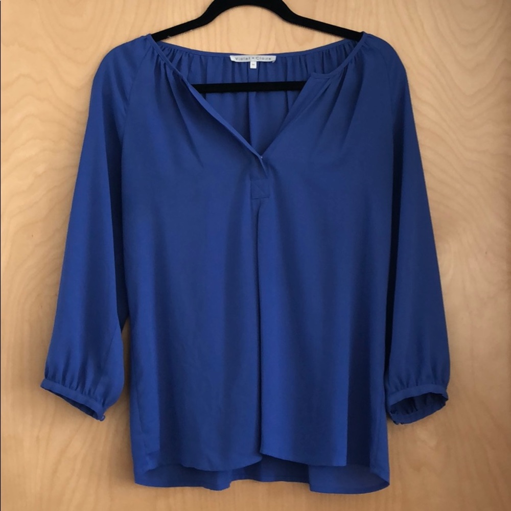 Purplish-Blue Blouse